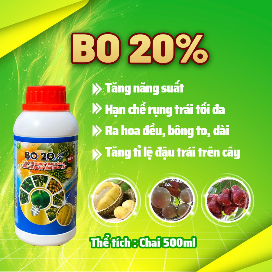 Bo 20% NNV – Chai 500ml