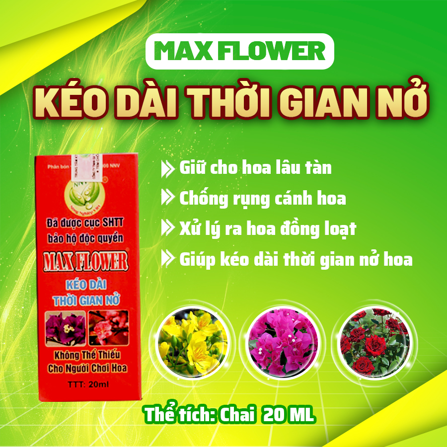 Max Flower Chống Rụng Cánh Hoa – Chai 20ml