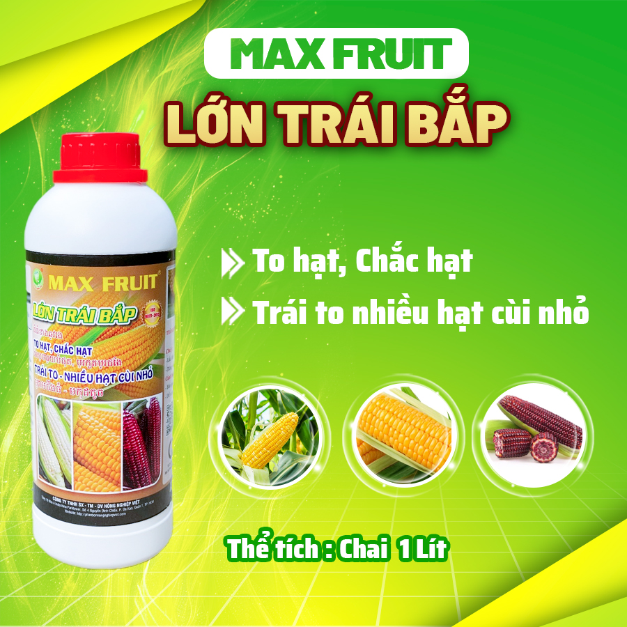 Phân bón Max Fruit Lớn Trái Bắp – Chai 1L