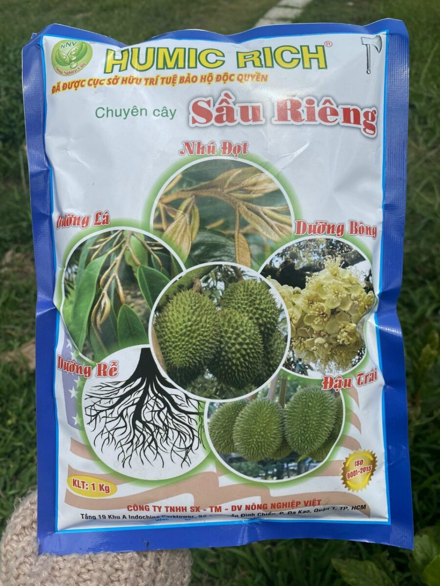 Phân bón Humic Rich Chuyên Sầu Riêng - Gói 1kg